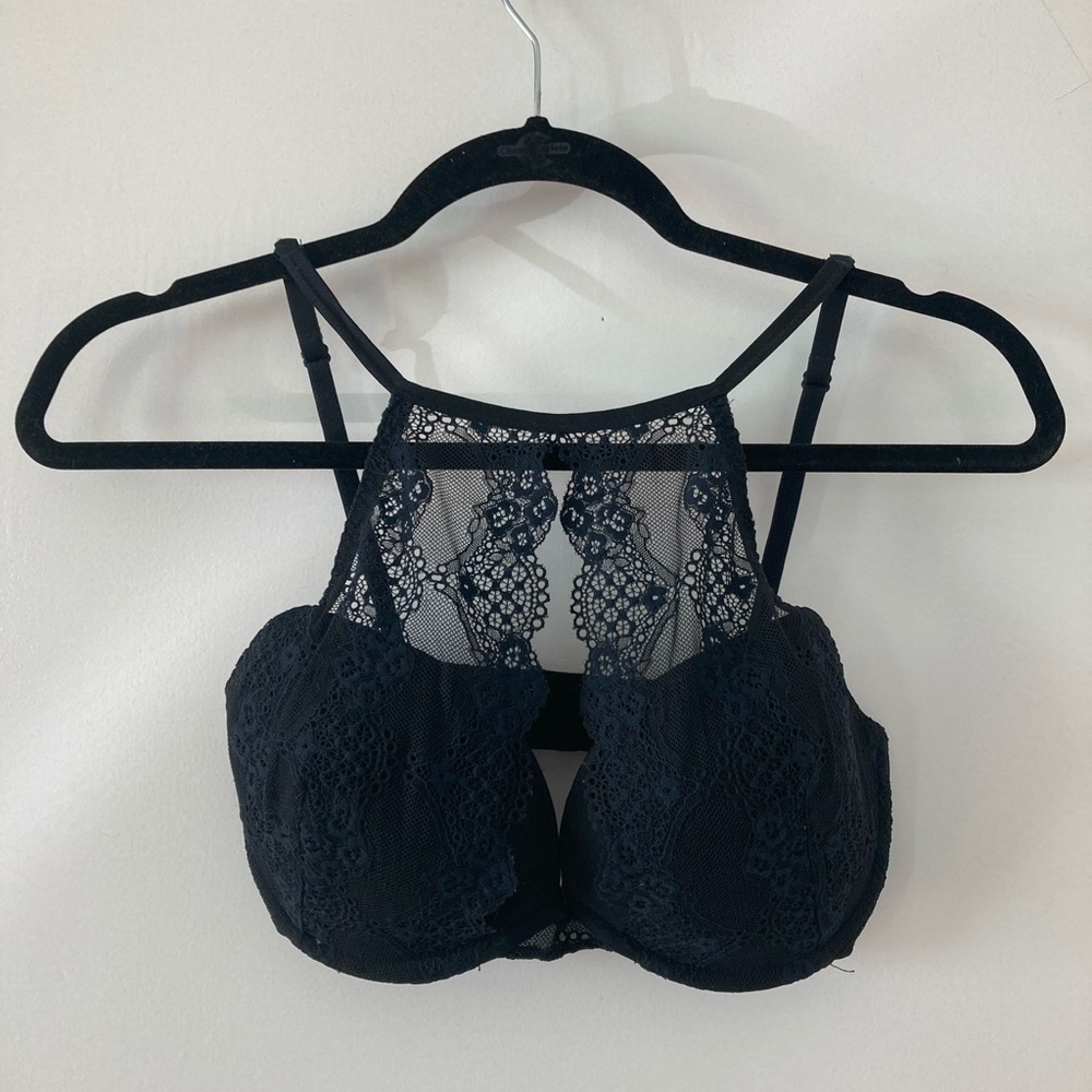 AdoreMe Halter Style Lace Bra